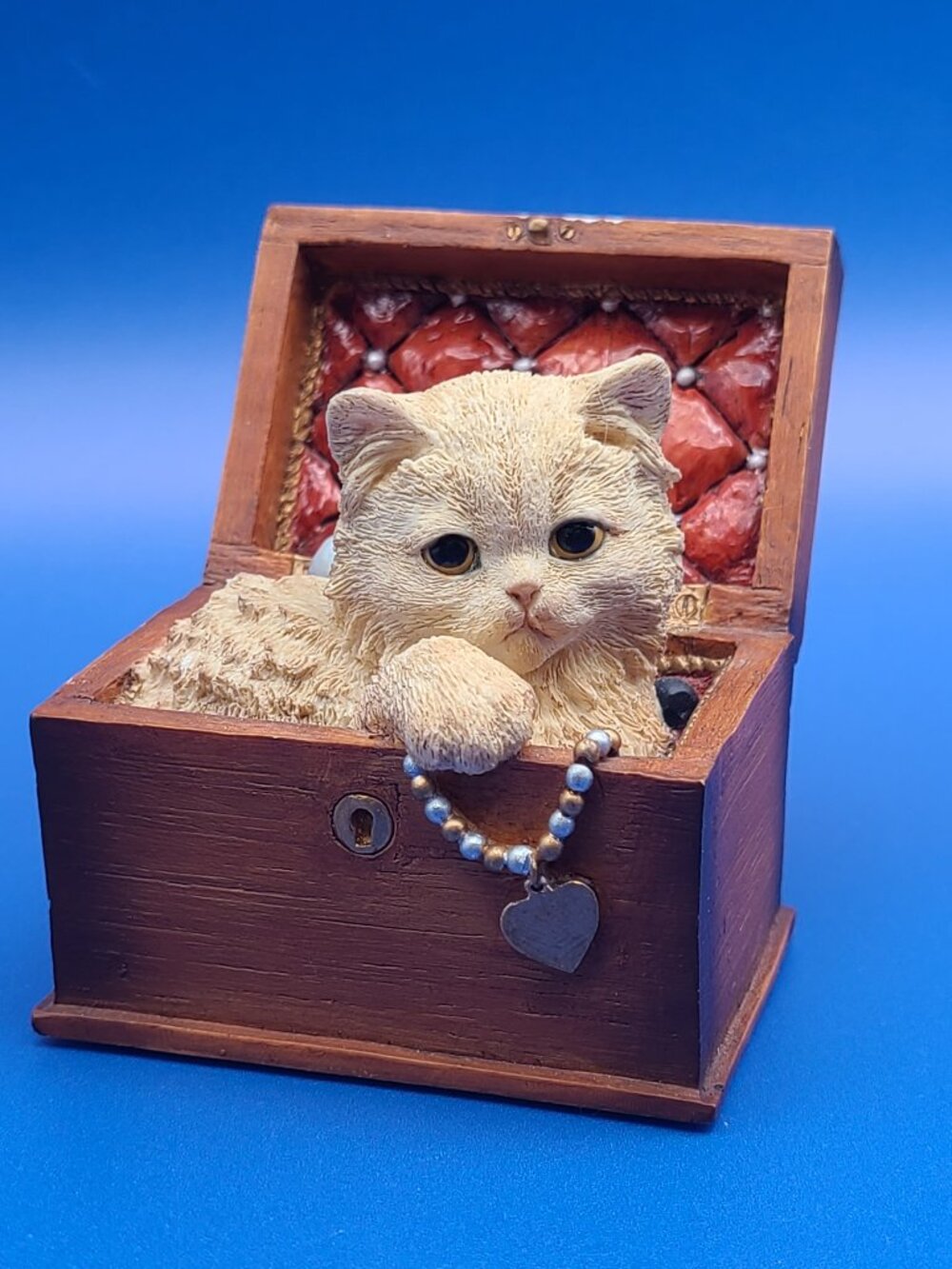 Country Artists Kitten Tales Cat In Jewelry Box 01472 Vintage 2000